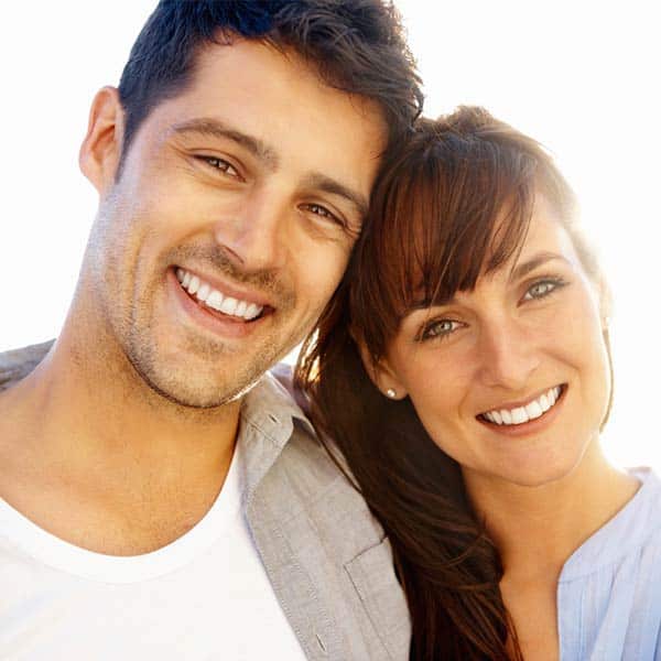 Man and Woman Smiling